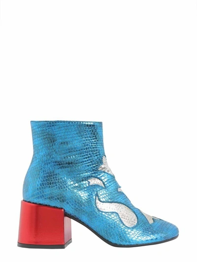Shop Mm6 Maison Margiela David Bowie Ankle Boots In Multicolor