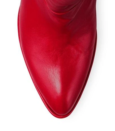 Shop Stuart Weitzman The Smashing In Red Nappa Leather