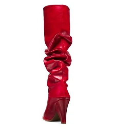 Shop Stuart Weitzman The Smashing In Red Nappa Leather