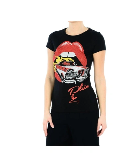 Shop Philipp Plein Mouth T-shirt In Black