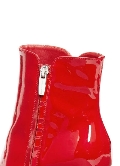 Shop Gianvito Rossi 'levy 85' Patent Leather Ankle Boots