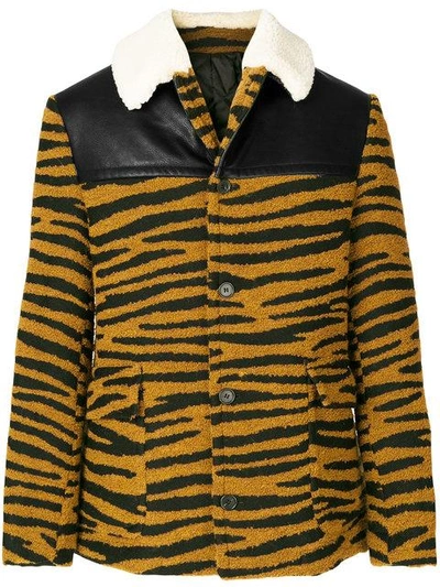 Shop Stella Mccartney Tiger Print Jacket In 2300