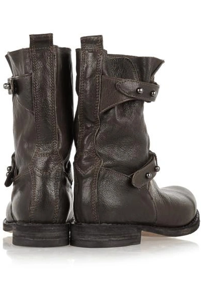 Shop Rag & Bone Moto Leather Boots In Black