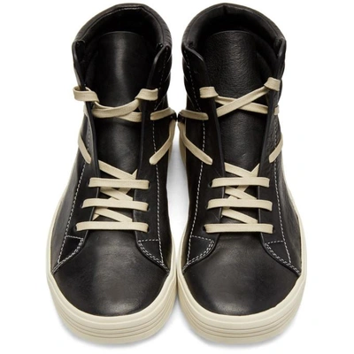 Shop Rick Owens Black Trasher High-top Sneakers In 911 Black