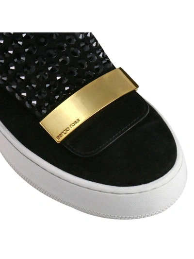 Shop Sergio Rossi Sneakers Shoes Women  In Black