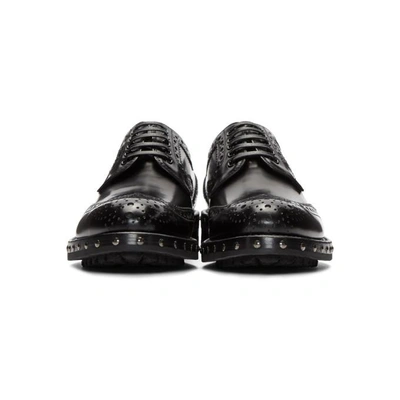 Shop Dolce & Gabbana Black Studded Brogues