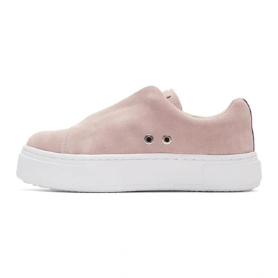 Shop Eytys Pink Suede Doja Sneakers