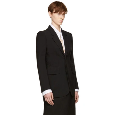 Shop Balenciaga Black Hourglass Blazer