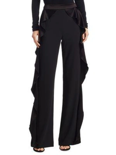 Shop Alice And Olivia Wallace Pants In Black