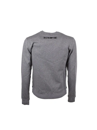Shop Valentino Round Collar Sweatshirt In Grey