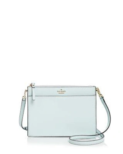 Shop Kate Spade New York Cameron Street Clarise Leather Crossbody In Island Waters/gold