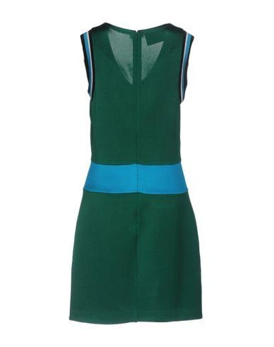 Shop Prada Short Dress In Green