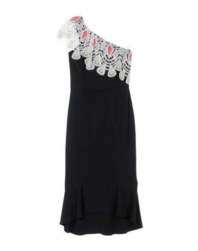 Shop Peter Pilotto 3/4 Length Dress In Black
