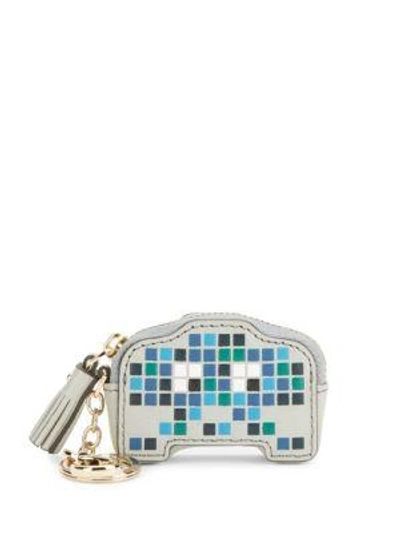 Shop Anya Hindmarch Robot Leather Coin Purse In Light Blue