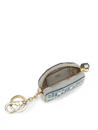 Shop Anya Hindmarch Robot Leather Coin Purse In Light Blue