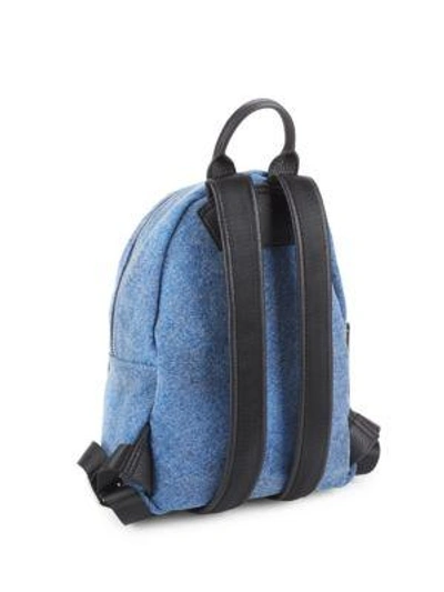 Shop Chiara Ferragni Flirt Mini Backpack In Blue Jeans