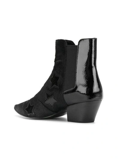 Ash Stars Ankle Boots - Black In Black