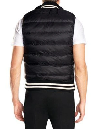 Shop G/fore Ribbed Puffer Vest In Black