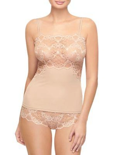 Shop Wacoal Lace Impression Camisole In Brush