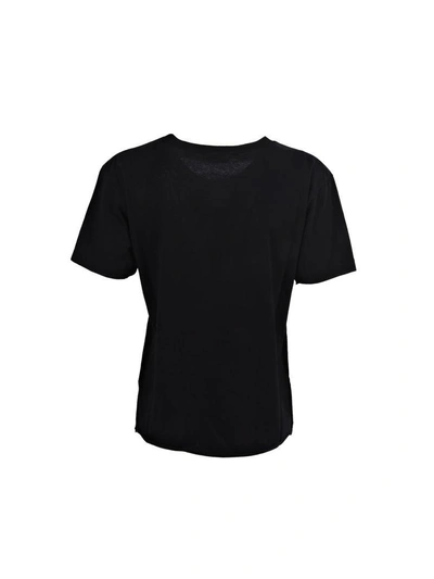 Shop Saint Laurent Logo Signature T-shirt In Black