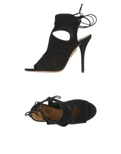 Shop Aquazzura Sandals In Black