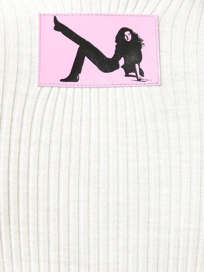 Calvin Klein 205w39nyc High Neck Slim-fit Jumper - White In White