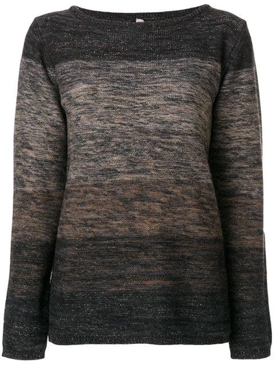 Shop Antonio Marras Striped Jumper In Brown