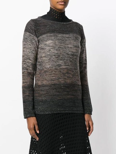 Shop Antonio Marras Striped Jumper In Brown