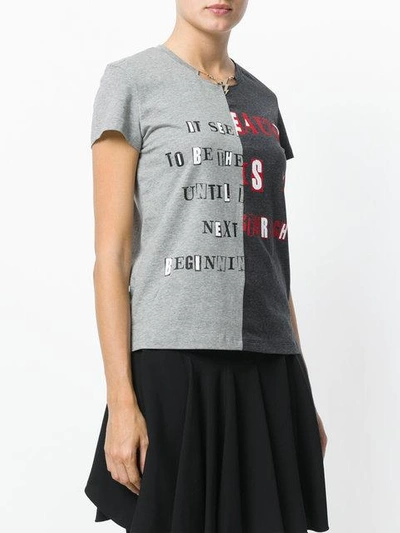 Shop Valentino Panelled Chain Neck T-shirt