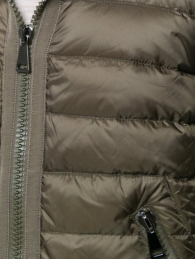 Shop Moncler Padded Front Hooded Jacket