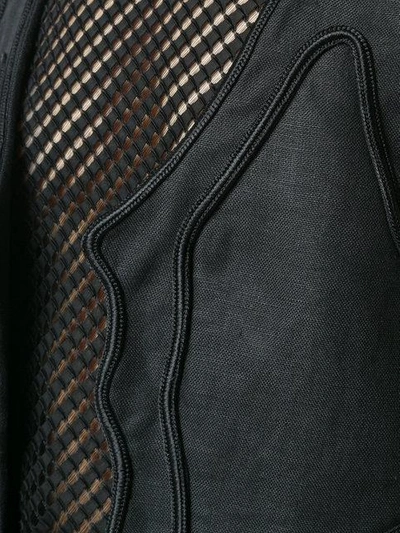 Shop Saint Laurent Trim Detail Waistcoat In Black