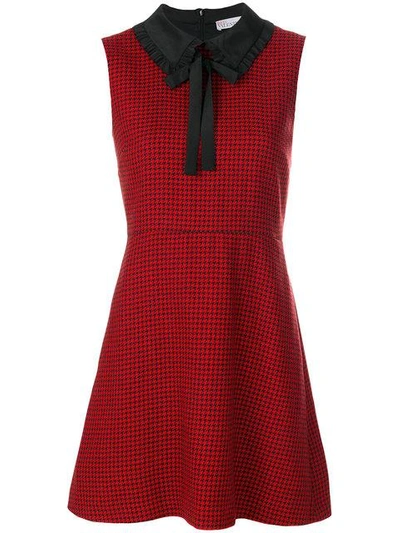 Shop Red Valentino Houndstooth Pattern Dress