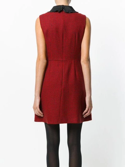 Shop Red Valentino Houndstooth Pattern Dress