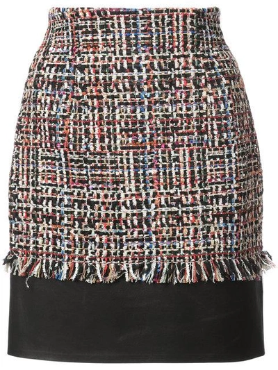 Alexander Mcqueen Multicolored Tweed Mini Skirt