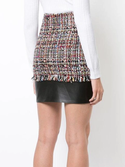 Alexander Mcqueen Multicolored Tweed Mini Skirt