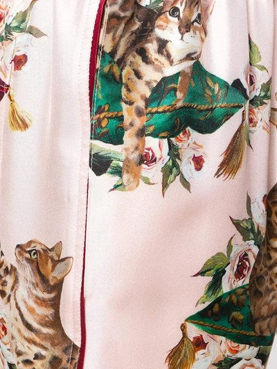 Shop Dolce & Gabbana Cat Print Trousers
