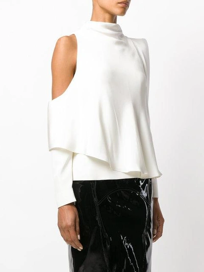 Shop Tom Ford One Shoulder Blouse In White