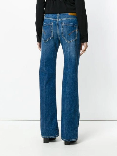 Shop Dondup Wide Leg Denim Jeans - Blue