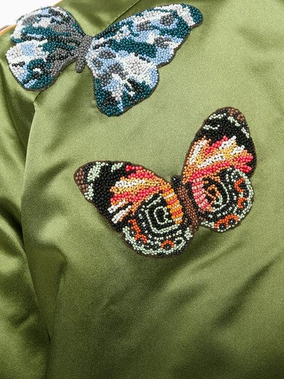 Shop Valentino Butterfly Patch Bomber Jacket