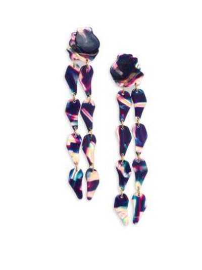 Shop Lele Sadoughi Wisteria Drop Earrings In Multi