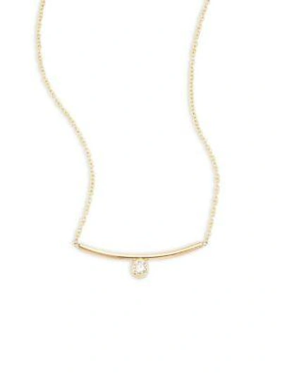 Shop Zoë Chicco Diamond & 14k Yellow Gold Necklace
