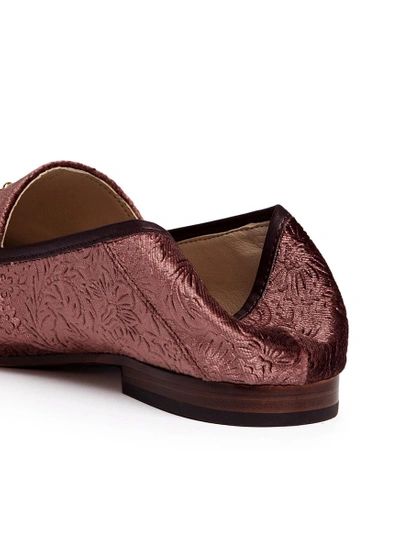 Shop Sam Edelman 'loraine' Horsebit Floral Jacquard Velvet Step-in Loafers