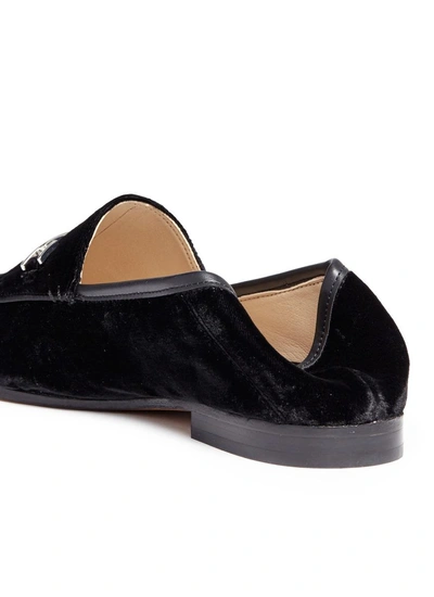 Shop Sam Edelman 'loraine' Horsebit Crushed Velvet Step-in Loafers