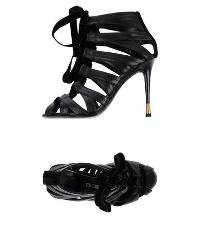 Shop Tom Ford Sandals In Black