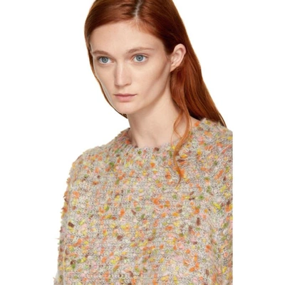 Shop Chloé Multicolor Bobble Knit Sweater