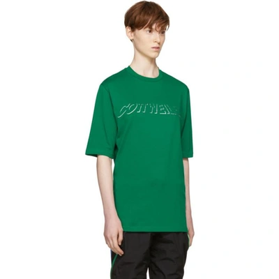 Shop Cottweiler Green Holographic Logo T-shirt