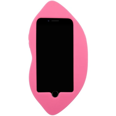 Shop Stella Mccartney Pink Lips Iphone 7 Case In 5600 Hot Pink