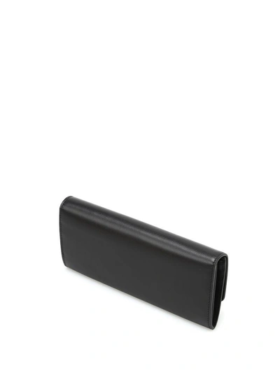 Shop Tod's Braided Detailed Zip-around Wallet In Black