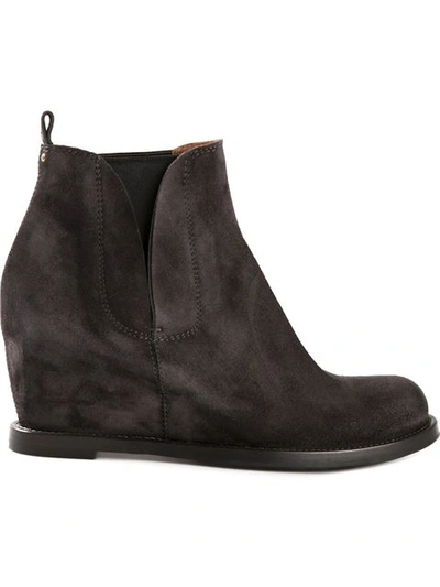 Buttero Wedge Boots - Grey
