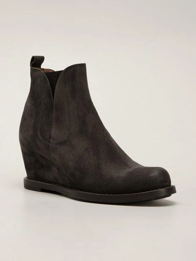 Shop Buttero Wedge Boots - Grey